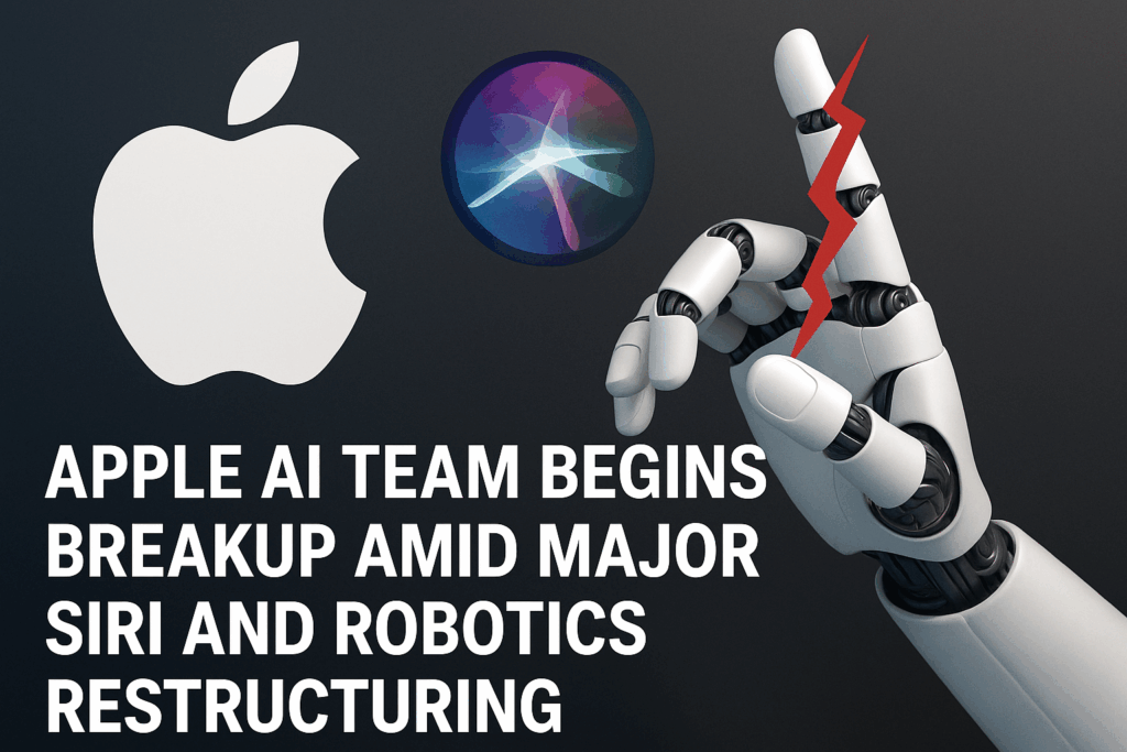 Apple AI Team Begins Breakup Amid Major Siri and Robotics Restructuring